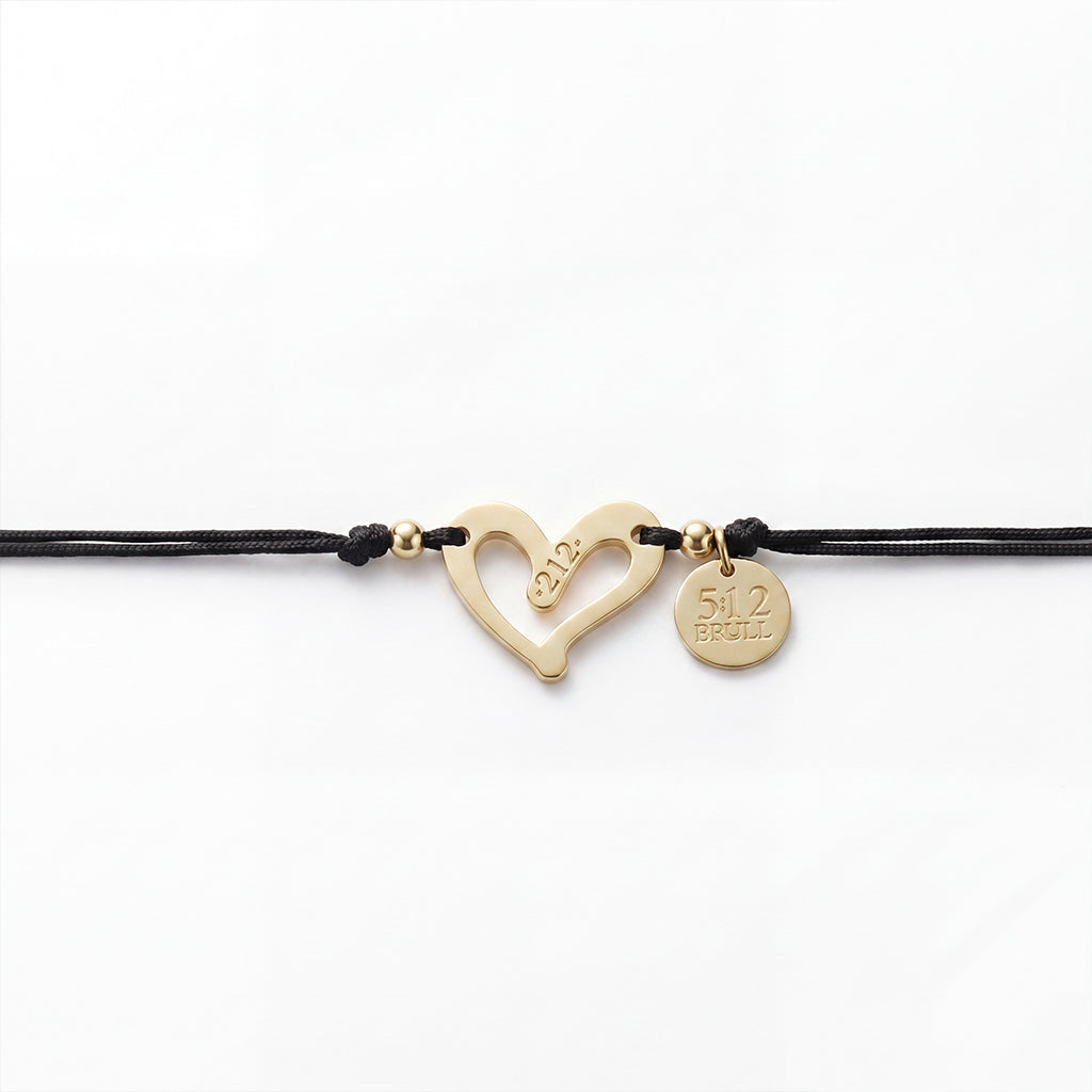 Collar Hilos de Amor con dije de corazón Brull 512