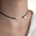 Collar Hilos de Amor con dije de corazón Brull 512