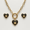 Juego de Madreperla, Pendientes y Collar