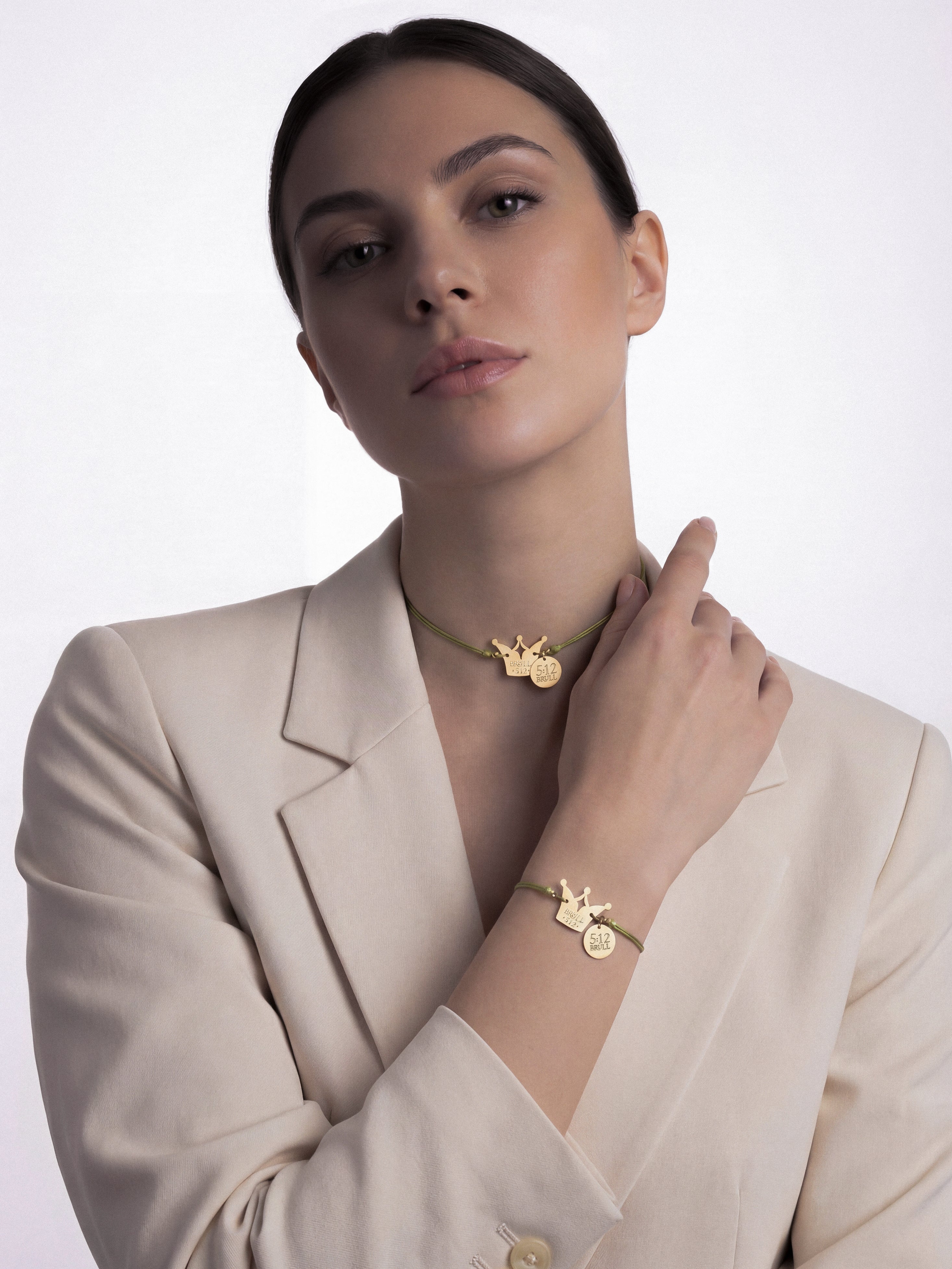 512 Crown Set Bracelet and Necklace