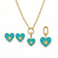 Puerto Banús Turquoise Heart Set