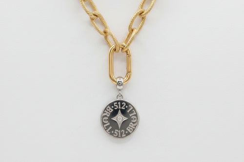 Nodus Earring and Necklace- Two Tones Signature set