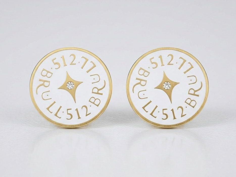 White Circle Puerto Banús Earrings