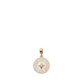 White Circle Charm